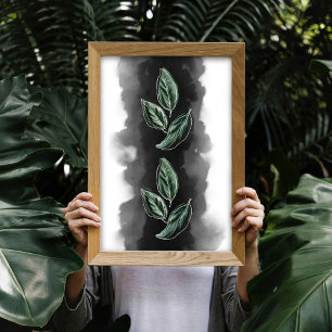 Mid-Century Modern Botanical Leaves Wall Art