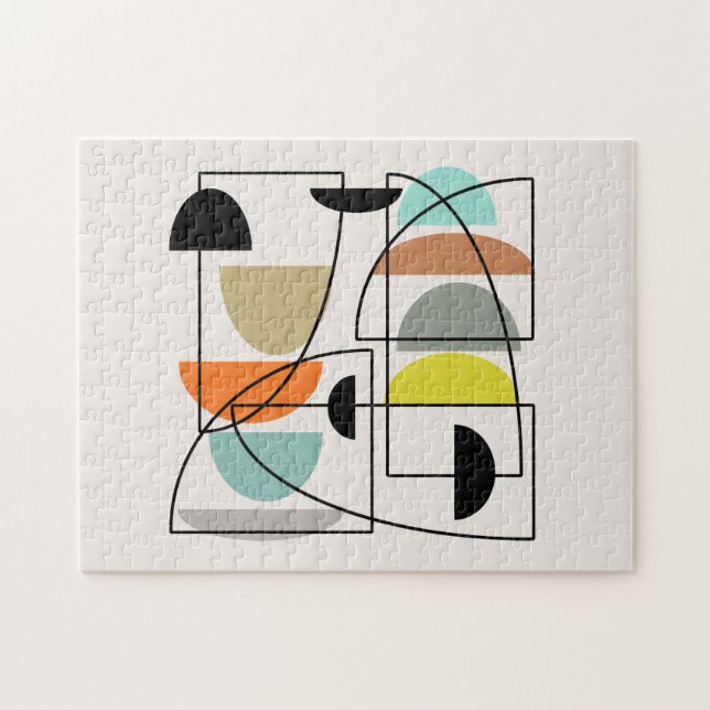 Mid Century Modern "Bowls" Jigsaw Puzzle (Horizontal)