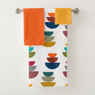 Mid-Century Modern Bright Minimalism  Bath Towel Set