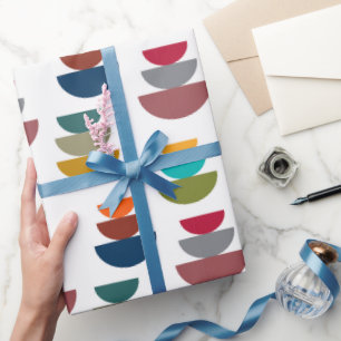 Mid-Century Modern Bright Minimalism  Wrapping Paper