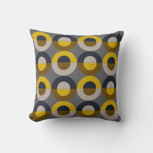 Mid-Century Modern Bronze Mustard Thunder Cushion
