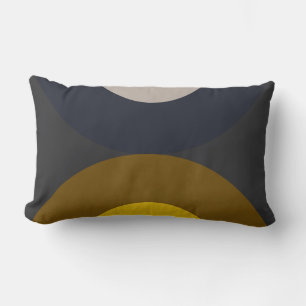 Mid-Century Modern Bronze Mustard Thunder Lumbar Cushion