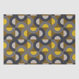 Mid-Century Modern Bronze Mustard Thunder    Tissue Paper