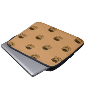 Mid Century Modern Brown Cosy Coffee Cup Laptop Sleeve