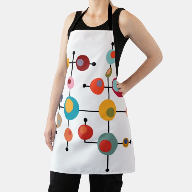 Mid-Century Modern Bubbles Apron (Insitu)
