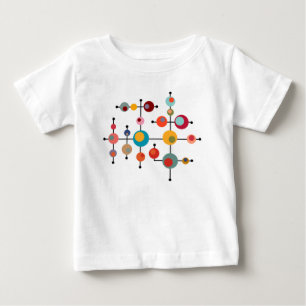 Mid-Century Modern Bubbles Baby T-Shirt