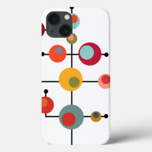 Mid-Century Modern Bubbles  iPhone 13 Case