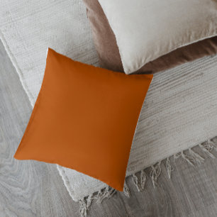 Mid-Century Modern Burnt Orange Throw Pillow