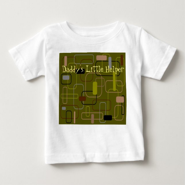Mid-Century Modern Camouflage Baby T-Shirt (Front)