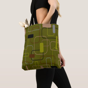 Mid-Century Modern Camouflage  Tote Bag
