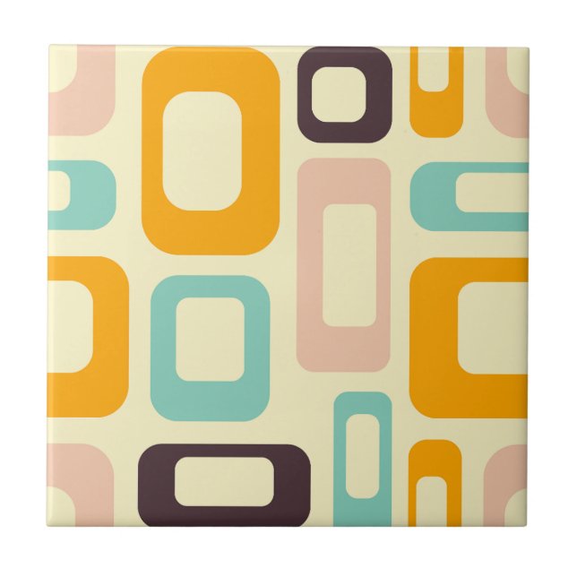 Mid Century Modern Ceramic Tile (Front)