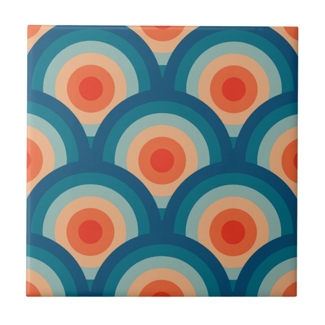 Mid Century Modern Ceramic Tile (Front)
