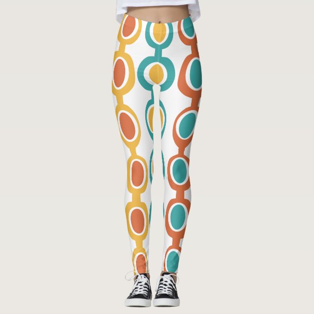 Mid-Century Modern Chain  Leggings (Front)