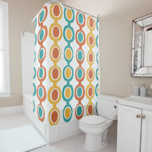 Mid-Century Modern Chain Shower Curtain