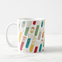 Mid Century Modern Chemistry Test Tube Stripe