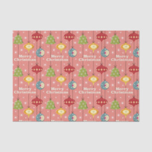 Mid Century Modern Christmas Baubles Tissue Paper