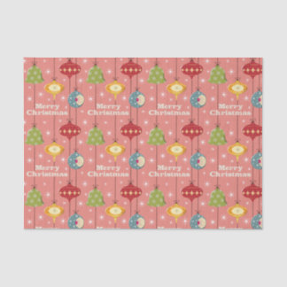 Mid Century Modern Christmas Baubles Tissue Paper