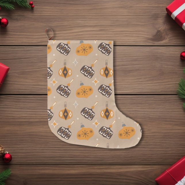Mid-Century Modern Christmas Large Christmas Stocking (Creator Uploaded)