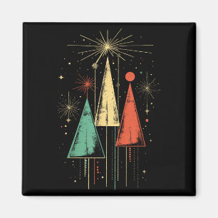 Mid Century Modern Christmas  Magnet