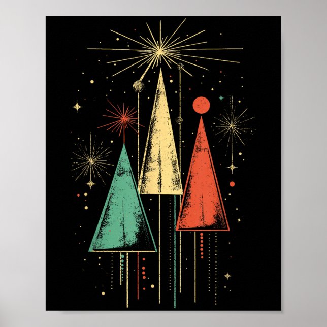 Mid Century Modern Christmas  Poster (Front)