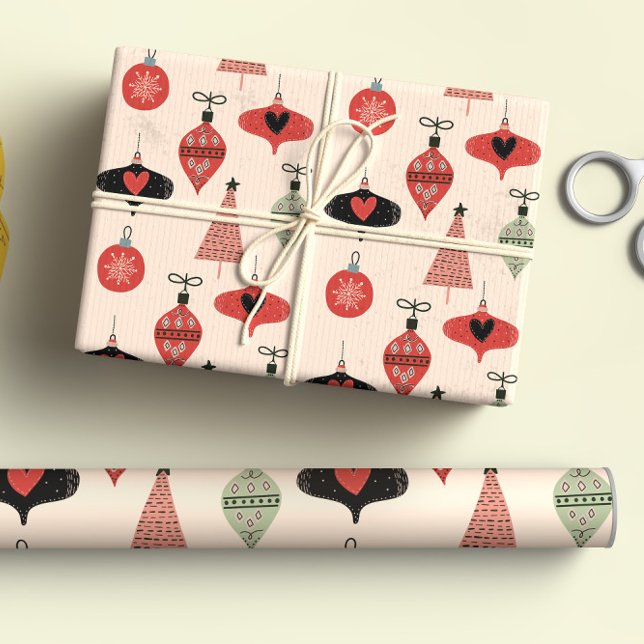 Mid-Century Modern Christmas Wrapping Paper Sheet (Creator Uploaded)