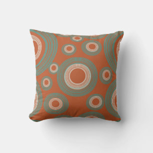 Mid Century Modern Circle  Cushion