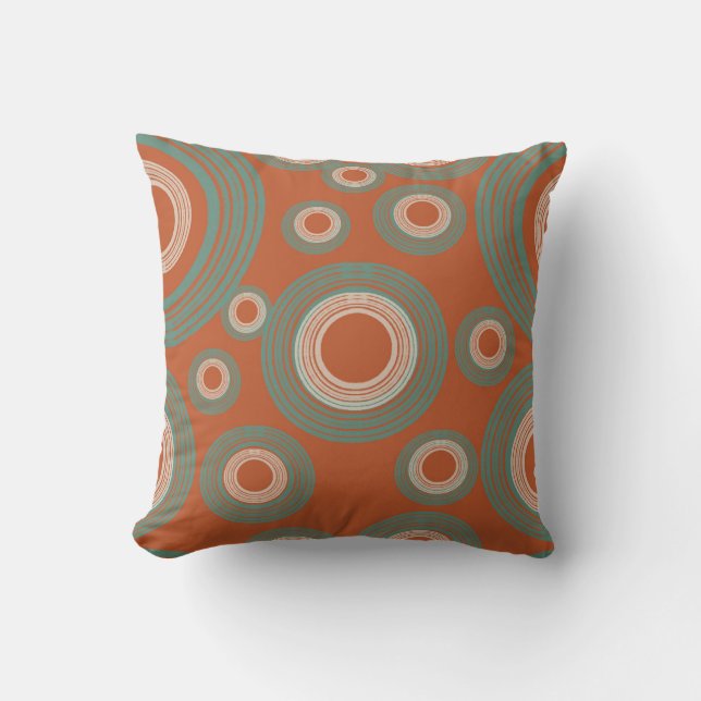 Mid Century Modern Circle  Cushion (Front)