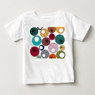 Mid-Century Modern Circles Baby T-Shirt