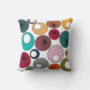 Mid-Century Modern Circles Cushion