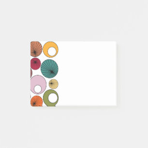 Mid-Century Modern Circles Post-it Notes