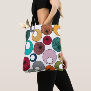 Mid-Century Modern Circles Tote Bag