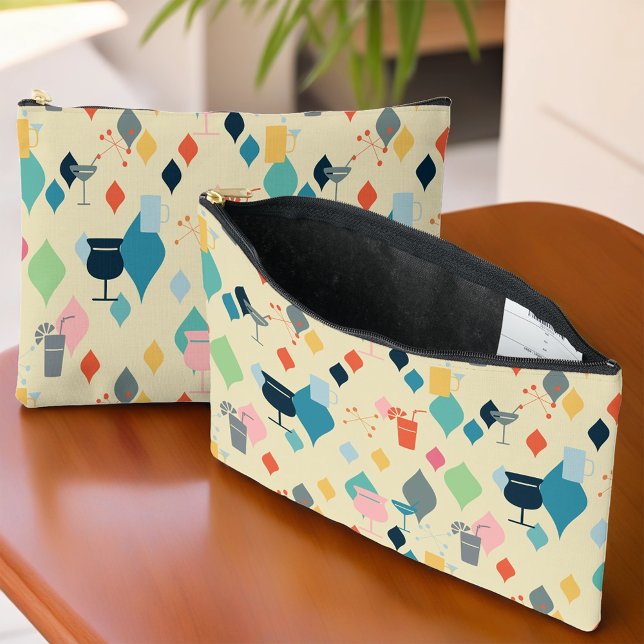 Mid Century Modern Cocktails Accessory Pouch (Creator Uploaded)