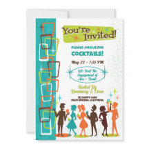 Mid-Century Modern Cocktails Engagement Party