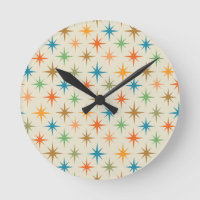 Mid Century Modern Colorful Atomic Starburst 
