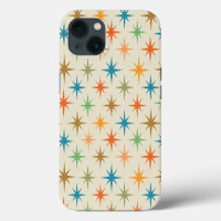Mid century modern colourful atomic starburst