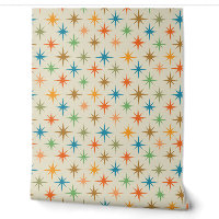 Mid Century Modern Colourful Atomic Starburst