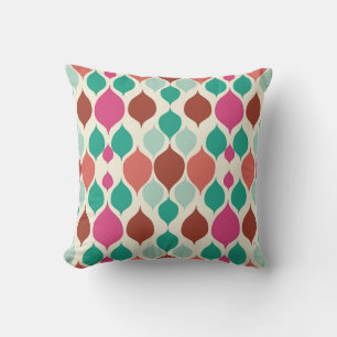 Mid Century Modern Colourful Geometric  Cushion