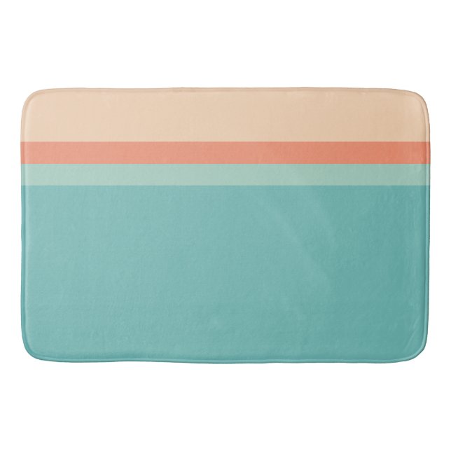 Mid Century Modern Colours Bath Mat (Front)