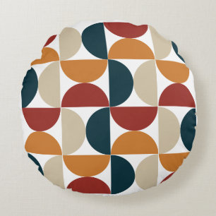 Mid-Century Modern Copper Firefly     Round Cushion