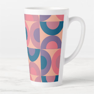 Mid-Century Modern Coral Sea Latte Mug