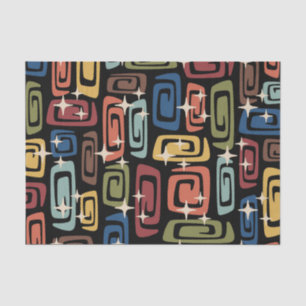 Mid Century Modern Cosmic Galaxies Tissue Paper