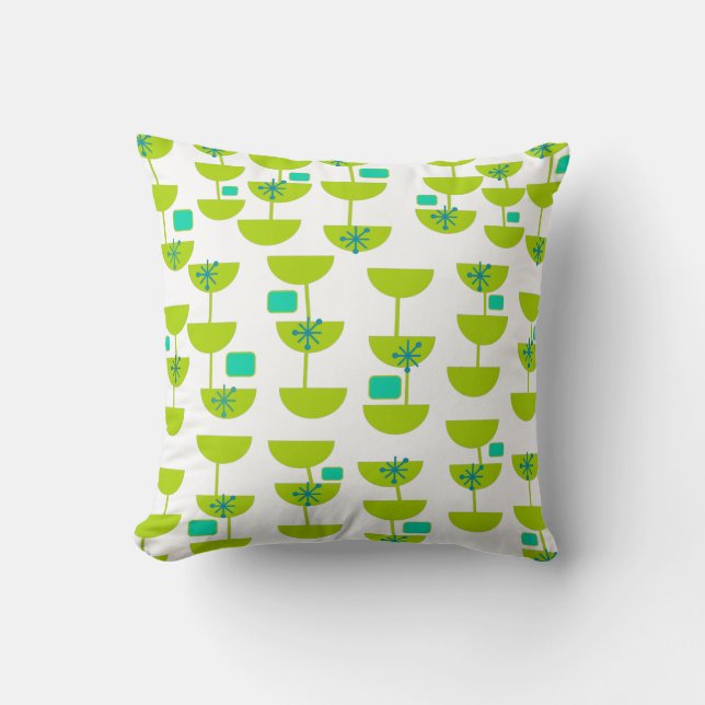 Mid-Century Modern Cups Cushion (Front)