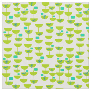 Mid-Century Modern Cups Fabric