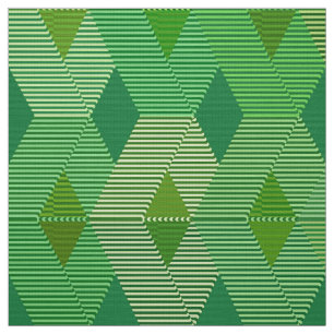 Mid-Century Modern Diamond Print, Jade Green Fabric