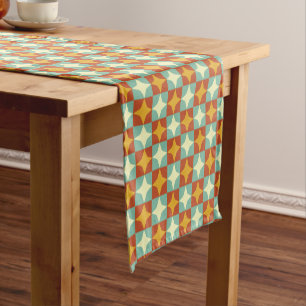 Mid-Century Modern Diamond Table Runner