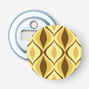 Mid-Century Modern Diamonds, Mustard Gold Bottle Opener