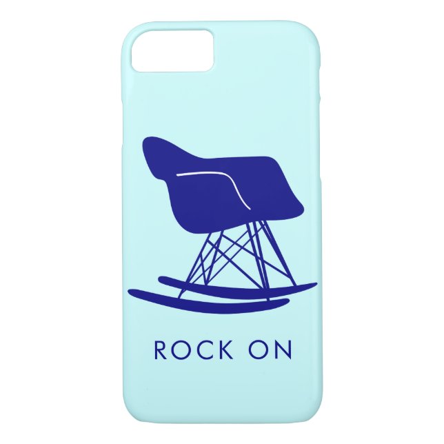 Mid Century Modern Eames Rocking Chair Phone Case (Back)