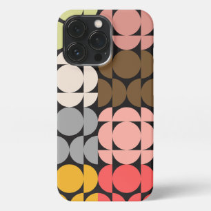 Mid-Century Modern Eye-Catching Design iPhone 13 Pro Case