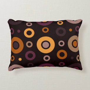 Mid-Century Modern Fall Geometric   Decorative Cushion