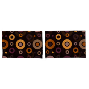 Mid-Century Modern Fall Geometric   Pillowcase